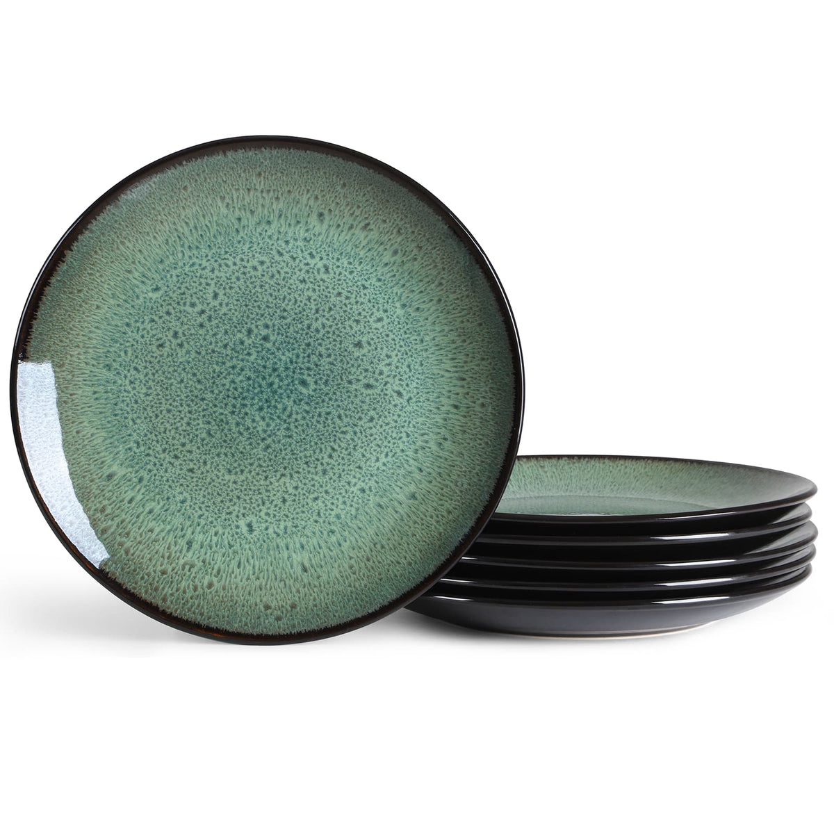 6-Piece Creative Western Ceramic Dinner Plate Set | Service for 6