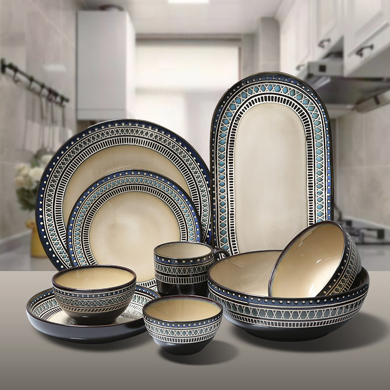 Bohemia Series European Ceramic Tableware | Hand-Painted, 9 Styles