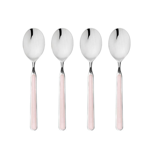 4 Piece Espresso Spoons Fantasia Pale Rose