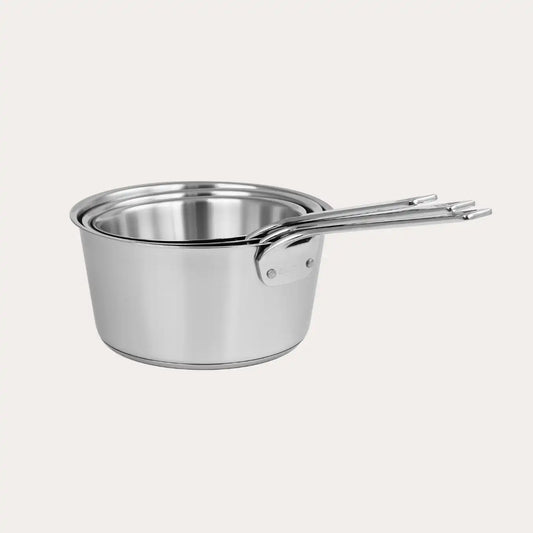 Cristel Set of 3 saucepans with glass lids