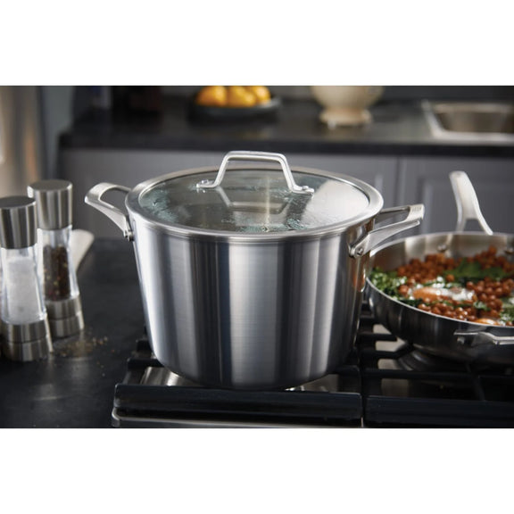 Calphalon Premier Stainless Steel Cookware Set, 11-Piece Set