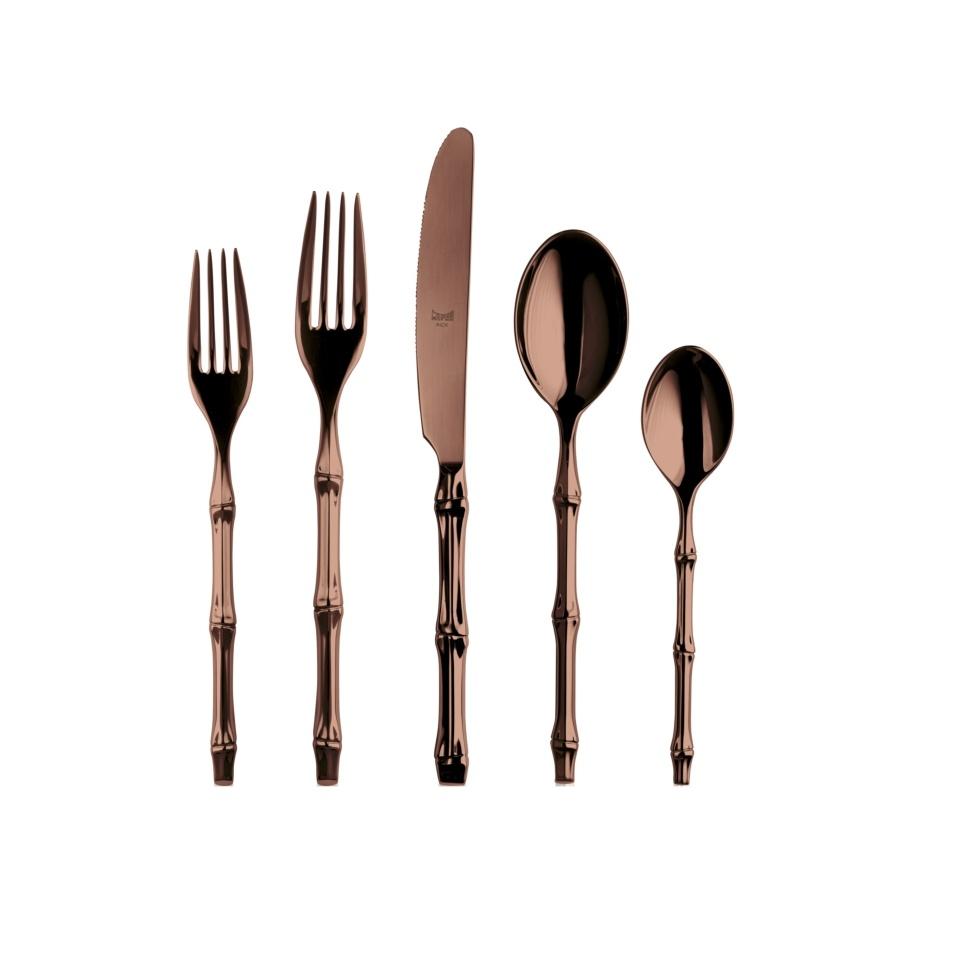 Mepra Bali Bronze Flatware Set | 5 & 20 Piece