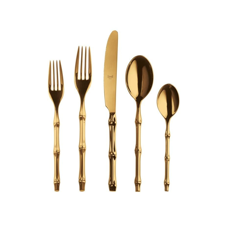 Mepra Bali Gold Flatware Set | 5 & 20 Piece