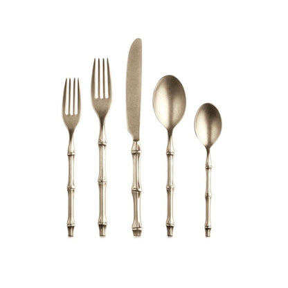 Mepra Bali Pewter Champagne Flatware Set | 5 & 20 Piece