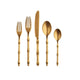 Mepra Bali Pewter Gold Flatware Set | 5 & 20 Piece