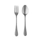 Silver fork and spoon on a white background