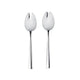 Two tulip-shaped spoons on a white background