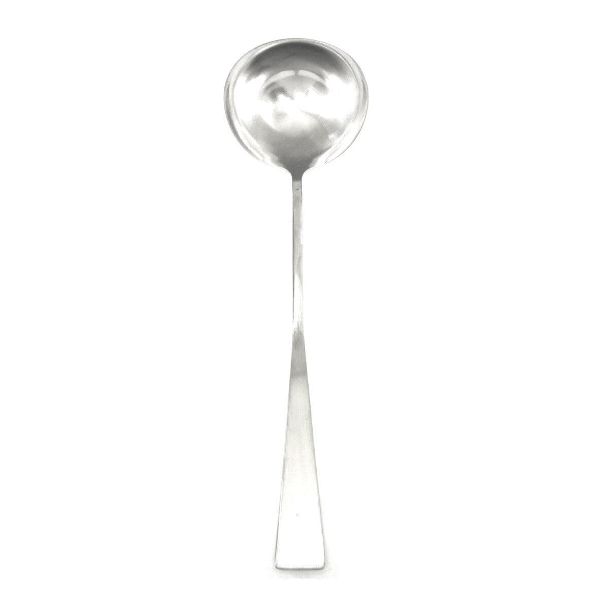 Silver spoon on a white background