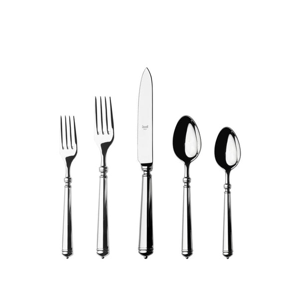 Mepra Luce 5-Piece Flatware Set – Mirror Stainless Steel