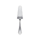 Silver Cake server with a marble handle on a white background