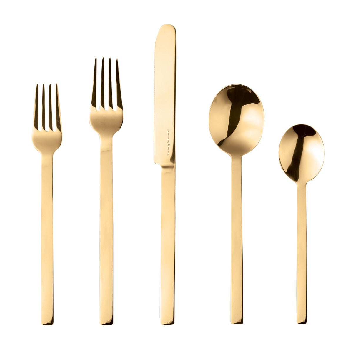 5 Piece Place Setting Stile Oro Flatware Set