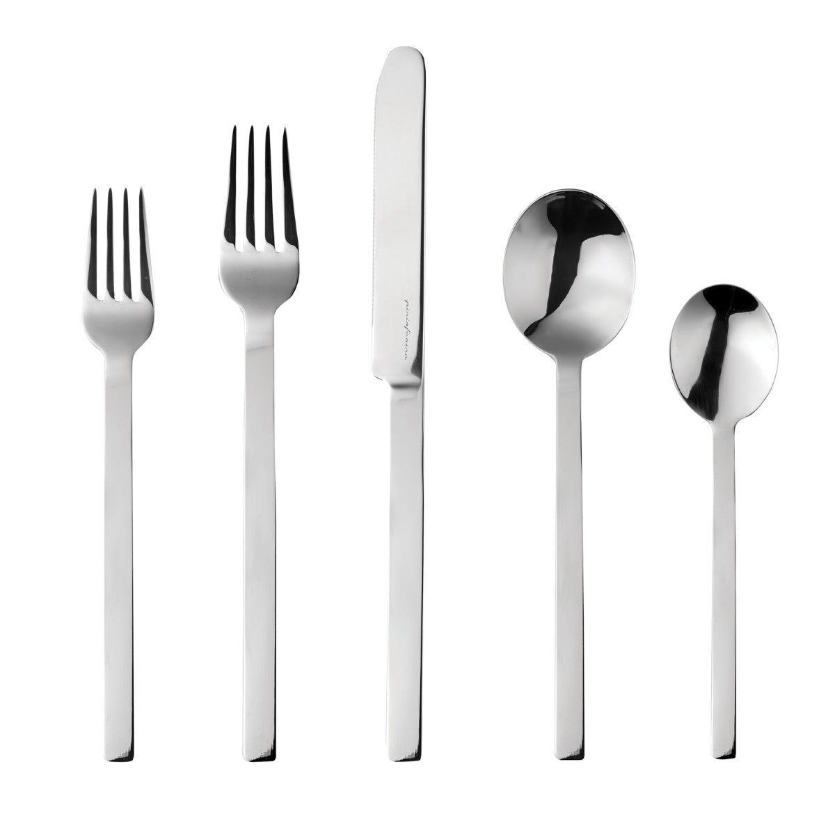 5 Piece Place Setting Stile Flatware Set