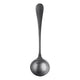 Black spoon on a white background