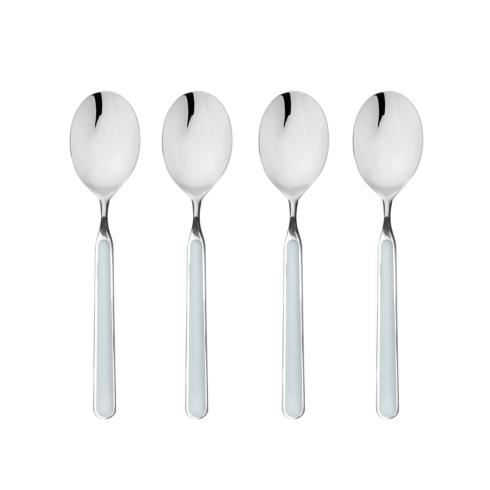Mepra Fantasia Light Blue American Coffee Spoons, Set of 4 | Italian 18/10 Stainless Steel