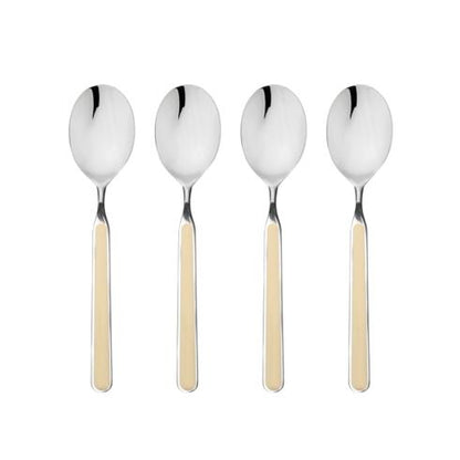 Mepra Fantasia Sesame American Coffee Spoons, Set of 4 | Italian 18/10 Stainless Steel