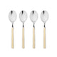 Mepra Fantasia Sesame American Coffee Spoons, Set of 4 | Italian 18/10 Stainless Steel