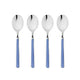 Mepra Fantasia Lavender American Coffee Spoons, Set of 4 | Italian 18/10 Stainless Steel
