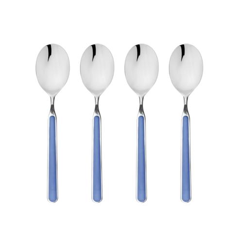Mepra Fantasia Lavender American Coffee Spoons, Set of 4 | Italian 18/10 Stainless Steel