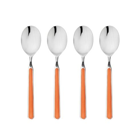 Mepra Fantasia Carrot American Coffee Spoons, Set of 4 | Italian 18/10 Stainless Steel