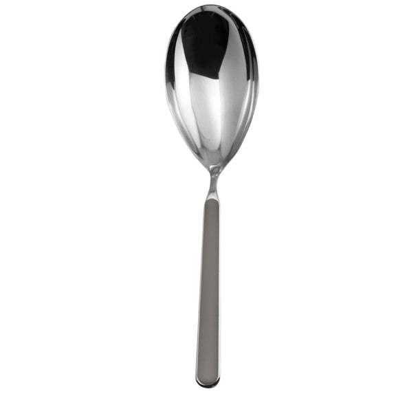 Silver spoon on a white background