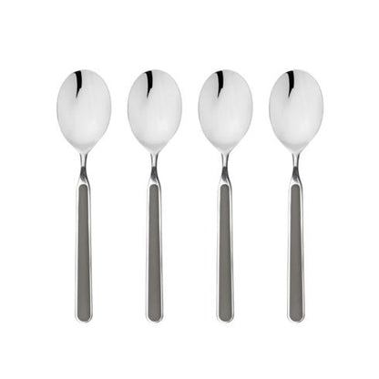 Mepra Fantasia Vicuna American Coffee Spoons, Set of 4 | Italian 18/10 Stainless Steel