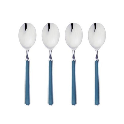 Mepra Fantasia Sugar Paper American Coffee Spoons, Set of 4 | Italian 18/10 Stainless Steel