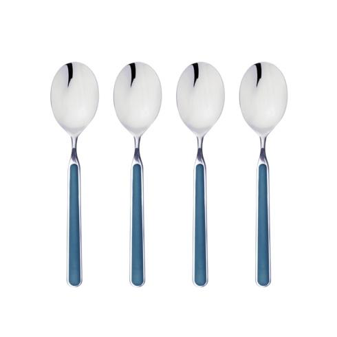 Mepra Fantasia Sugar Paper American Coffee Spoons, Set of 4 | Italian 18/10 Stainless Steel