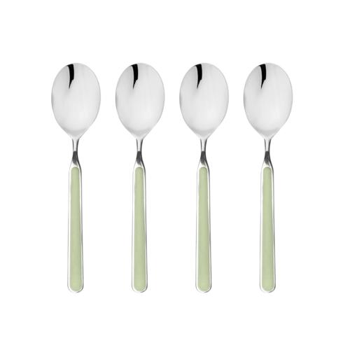 Mepra Fantasia Sage American Coffee Spoons, Set of 4 | Italian 18/10 Stainless Steel