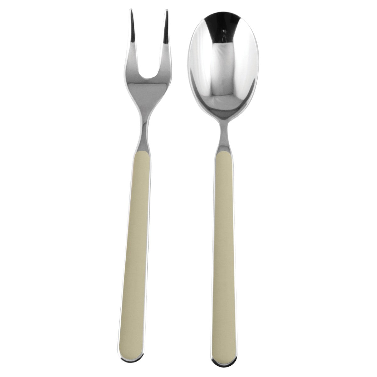 2 Pcs Cutlery Serving Set Fantasia Tortora