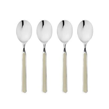 Mepra Fantasia Turtle-Dove American Coffee Spoons, Set of 4 | Italian 18/10 Stainless Steel