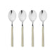 Mepra Fantasia Turtle-Dove American Coffee Spoons, Set of 4 | Italian 18/10 Stainless Steel