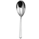 Silver spoon on a white background
