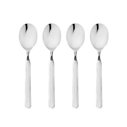 Mepra Fantasia China American Coffee Spoons, Set of 4 | Italian 18/10 Stainless Steel