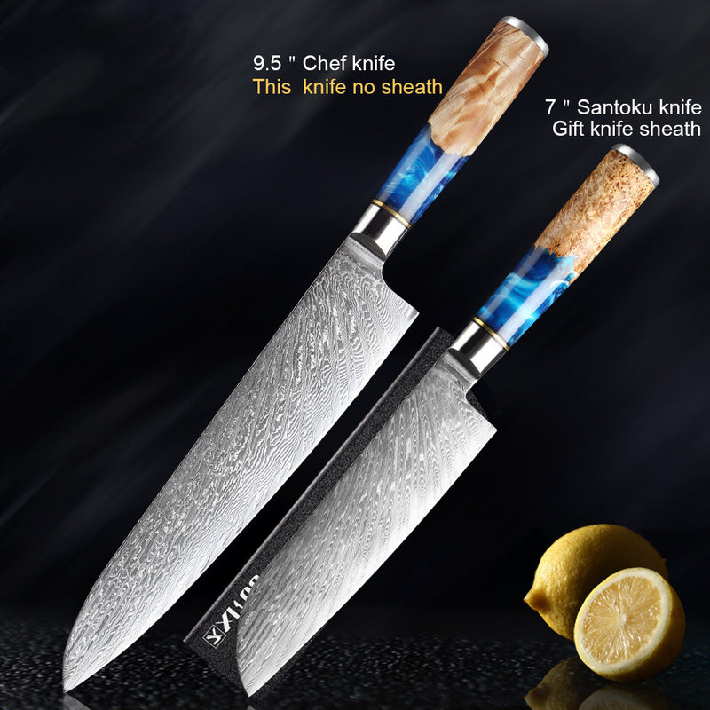 Stainless Steel Kitchen Knife Set: Multipurpose Chef Knife and Heavy Duty Meat Chopper