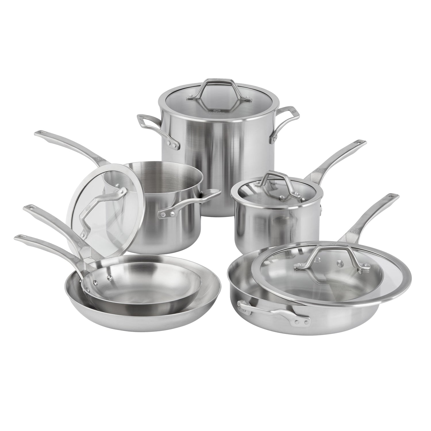 Calphalon Signature 5-Ply 10-Piece Stainless Steel Cookware Set
