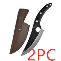 Knife with sheath on a white background