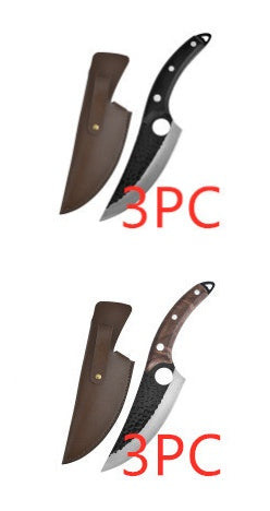 Two knives with brown sheaths on a white background, labeled '3PC'.