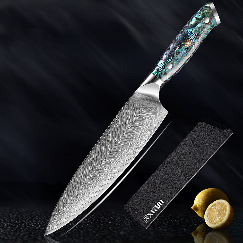 Japanese Style Santoku Steel Kitchen Knife Set