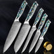 Japanese Style Santoku Steel Kitchen Knife Set