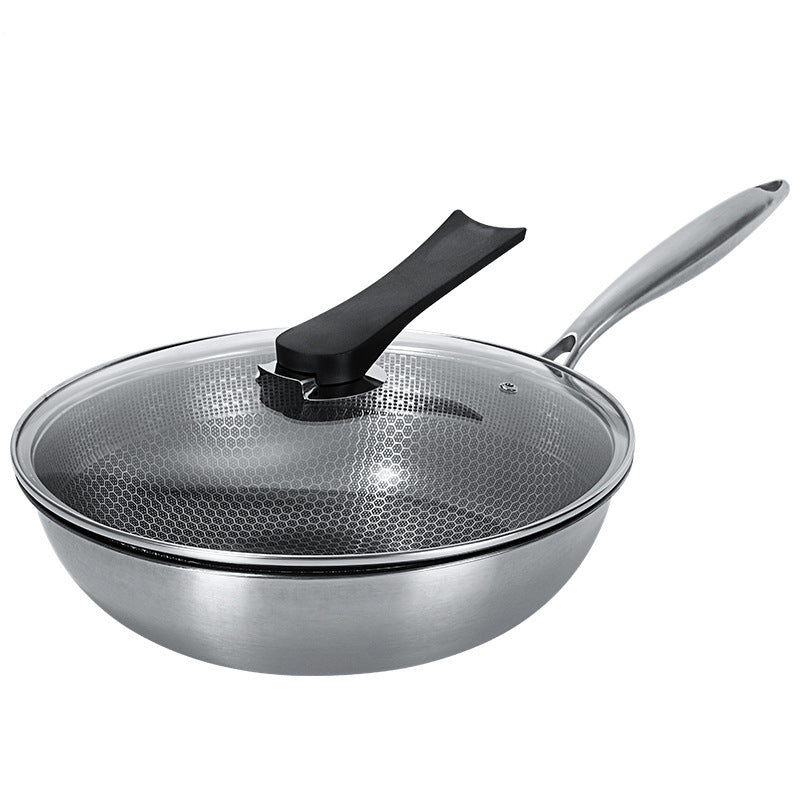 Stainless Steel Non-stick Wok and Stir Fry Pan