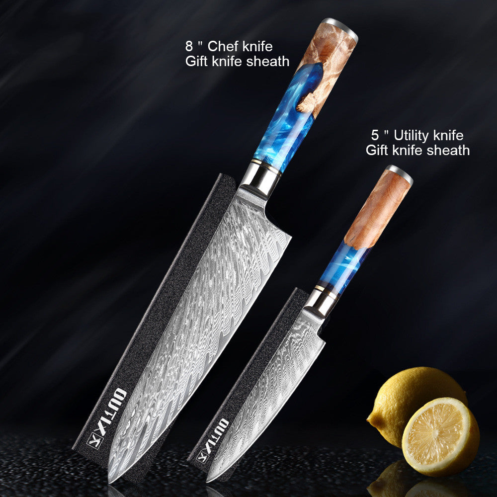 Stainless Steel Kitchen Knife Set: Multipurpose Chef Knife and Heavy Duty Meat Chopper