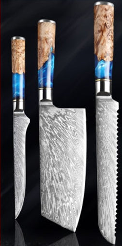 Stainless Steel Kitchen Knife Set: Multipurpose Chef Knife and Heavy Duty Meat Chopper