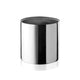 Silver wine bucket on a white background