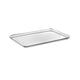 Rectangular glass tray on a white background