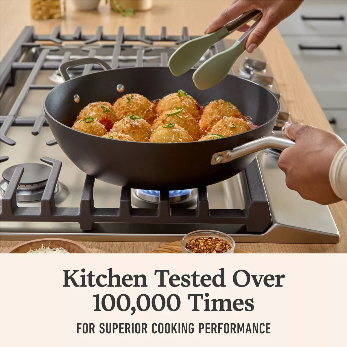 Calphalon 12" Hard Anodized Nonstick Jumbo Fry Pan with Lid