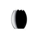 Black tulip-shaped wine bucket on a white background