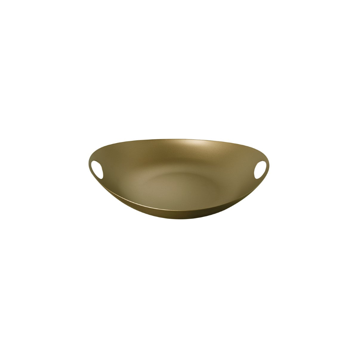 Bronze-colored Centerpiece with handles on a white background