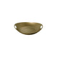 Bronze-colored Centerpiece with handles on a white background