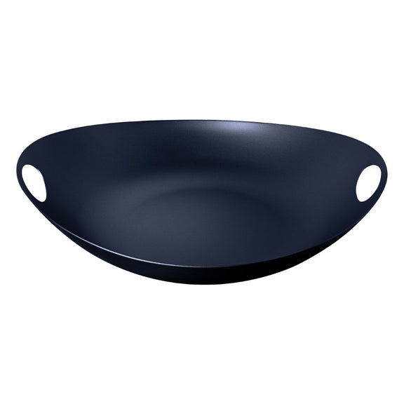 Black Centerpiece with two handles on a white background