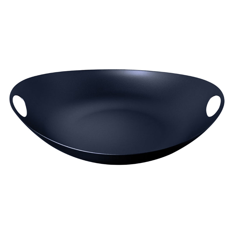Black Centerpiece with two handles on a white background